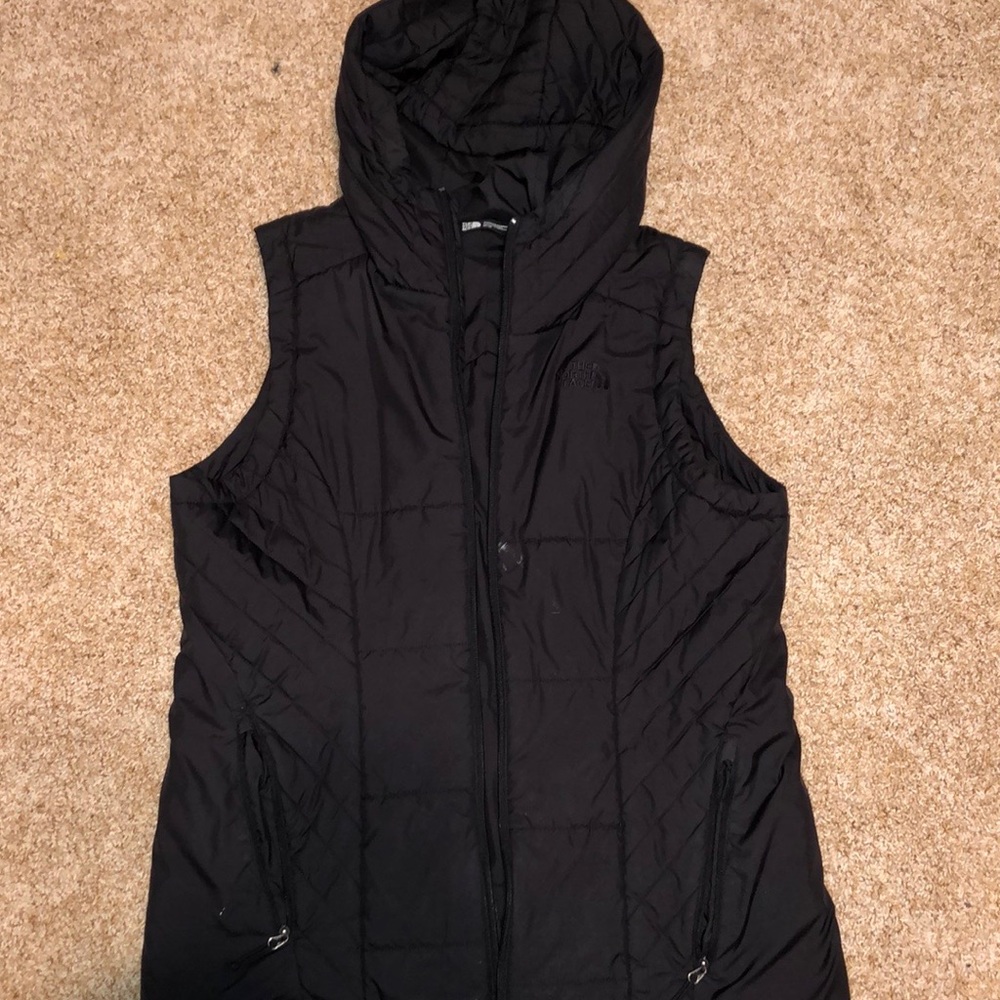 Black Northface Vest w/ Hood